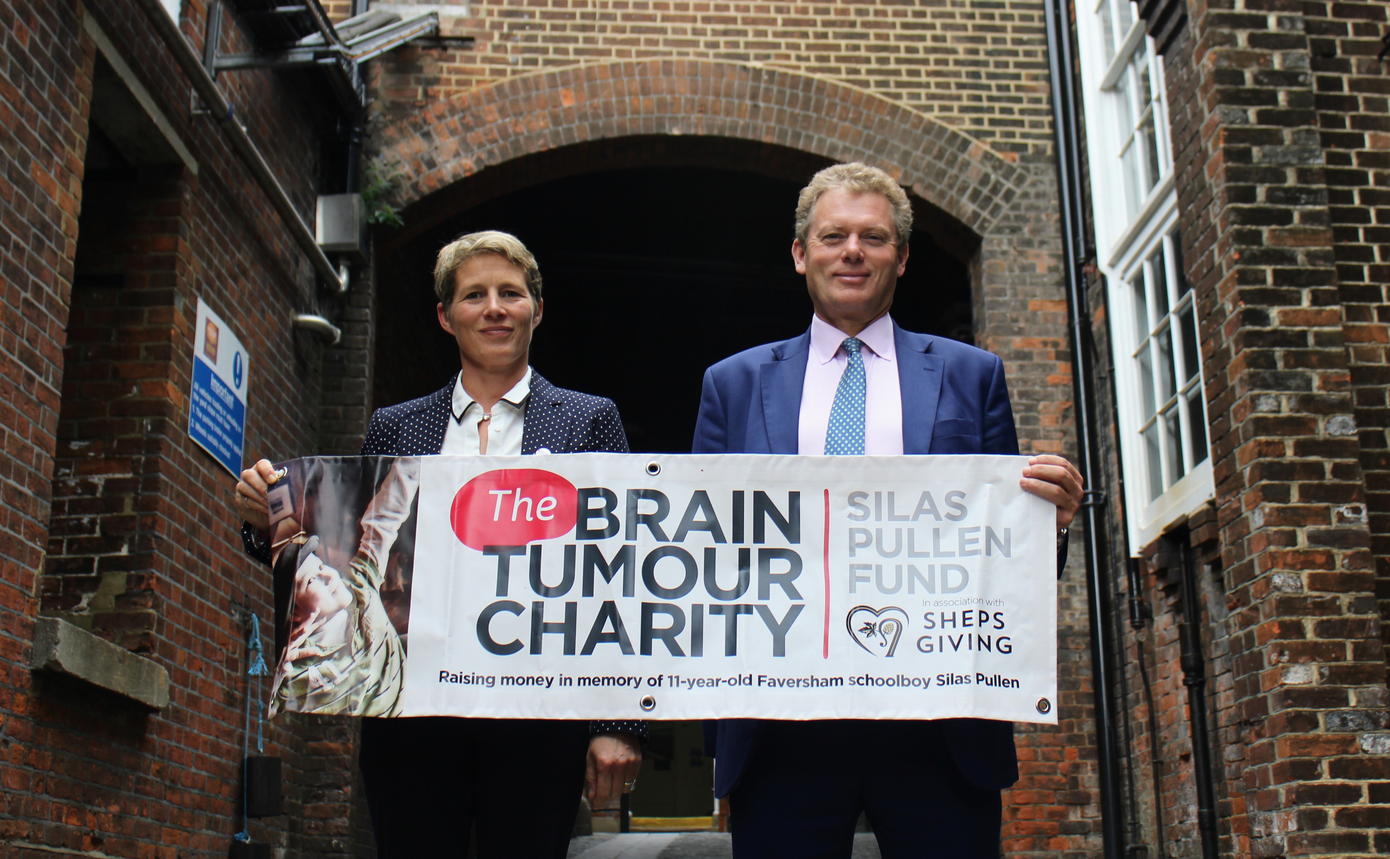 Sarah Pullen and Jonathan Neame, the Silas Pullen fund