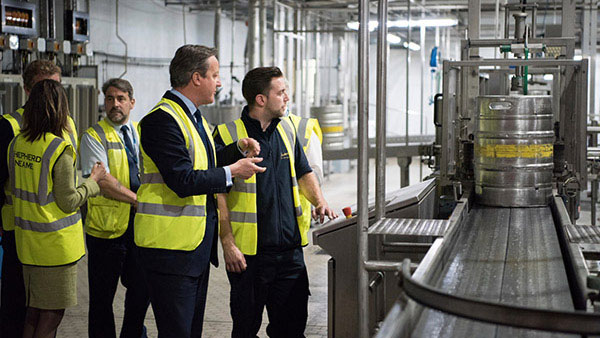 David Cameron visits Shephed Neame June 2016 3